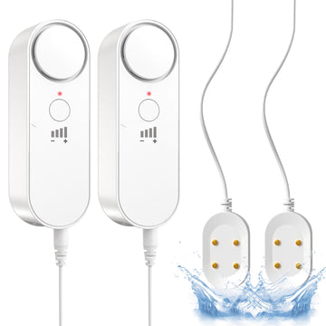Daytech Stop costly leaks fast! This 100dB water sensor detects drips, floods & seepage. Easy setup with 6.5ft cable. Ideal for home, basement & appliances.